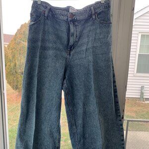 Lane Bryant Blue Flare & Wide Leg Jeans